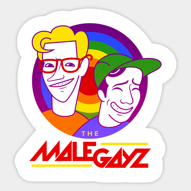 The Male Gayz Sticker by Little Empire Podcast